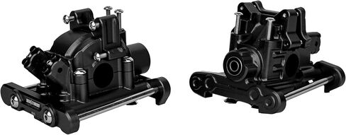 ترقية السباق أجزاء CNC الألومنيوم 7075 مربع التروس الخلفي الأمامي مجموعة لوسى 8ight-X Super Lasernut 1/6 6S TLR242025. و TLR242043 (أسود) in Kuwait