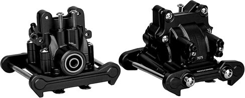 ترقية السباق أجزاء CNC الألومنيوم 7075 مربع التروس الخلفي الأمامي مجموعة لوسى 8ight-X Super Lasernut 1/6 6S TLR242025. و TLR242043 (أسود) in Kuwait