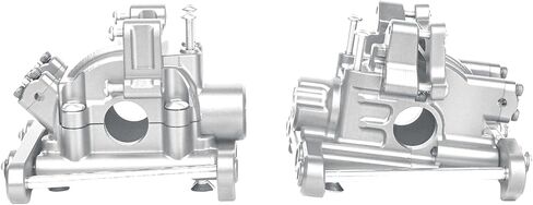 ترقية السباق أجزاء CNC الألومنيوم 7075 مربع التروس الخلفي الأمامي مجموعة لوسى 8ight-X Super Lasernut 1/6 6S TLR242025. و TLR242043 (أسود) in Kuwait