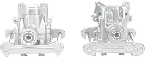 ترقية السباق أجزاء CNC الألومنيوم 7075 مربع التروس الخلفي الأمامي مجموعة لوسى 8ight-X Super Lasernut 1/6 6S TLR242025. و TLR242043 (أسود) in Kuwait