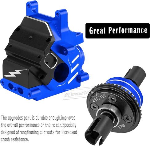 RC F/R علبة التروس العلبة Diff 43T و 10T ترقيات تروس الإدخال لـ 1/8 Kraton/Outcast/Talion 6S BLX EXB ، 6S BLX ، 1/7 MOJAVE 6S BLX EXB ، BIGROCK/FIRETEAM 6S BLX ، TITANIUM in Kuwait