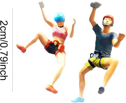 Milageto 1/87 أرقام تسلق الصخور مجموعات المناظر الطبيعية الدقيقة Dioramas Desktop Resin Resin People Model Miniature Decor in Kuwait