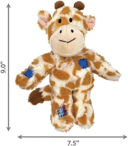 KONG Wild Knots Dog Toys 3 Pack – Bear, Giraffe & Tiger – Durable Plush Toys with Internal Knotted Rope & Squeaker – Soft Outside, Tough Inside – Ideal for Tugging & Chewing (Small/Medium) in Saudi Arabia