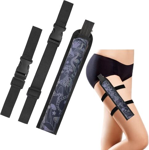 Rave Fan Holster Folding Fan Sleeves, Hand Fan Holder with Stretchy Straps - Men Women Rave Fan Accessories Reflective Fan Holster for Dance Music Circuit Parties and Raves in Saudi Arabia