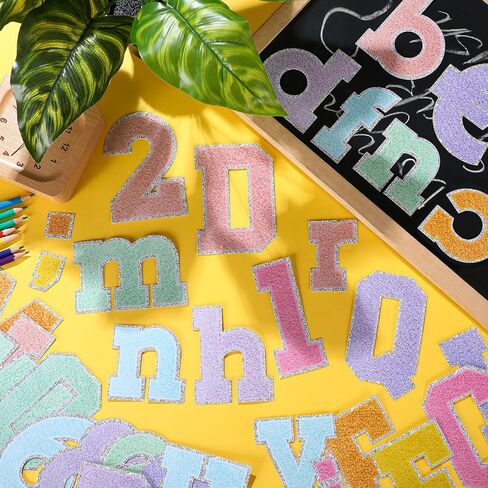 134 Pcs 5 Inch Bulletin Board Letters for Classroom Alphabet Numbers Combo Set Cutouts Letter for Bulletin Board Display Chalkboard School Decor (Boho Pastel) in Saudi Arabia