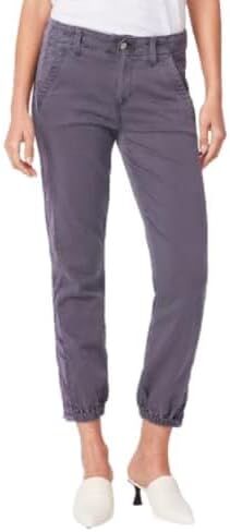 PAIGE Women's MAYSLIE Transcend Weekender Jogger W/Velvet Side Stripe, Vintage Pearl Grey, 30 in Saudi Arabia