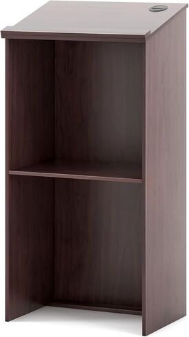 تانجكولا أرضي منصة ، محاضرة ناطقة بالخشب مع رف قابل للتعديل ، مساحة تخزين كبيرة ودرج قلم/قلم رصاص ، مثالي للمؤتمر ، القاعة ، الفصل الدراسي (الأسود) in Kuwait