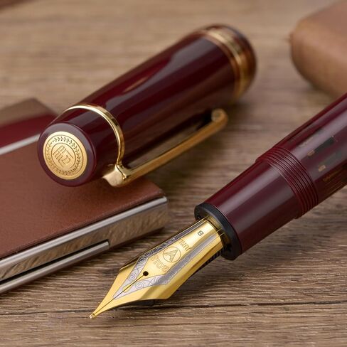 Yongsheng Junlai 930 قسم NIB Fine للاستبدال ، الحجم 9 ثنائي النغمة Iridirum Nib مع مجموعة وجع وملحق الشحوم in Kuwait