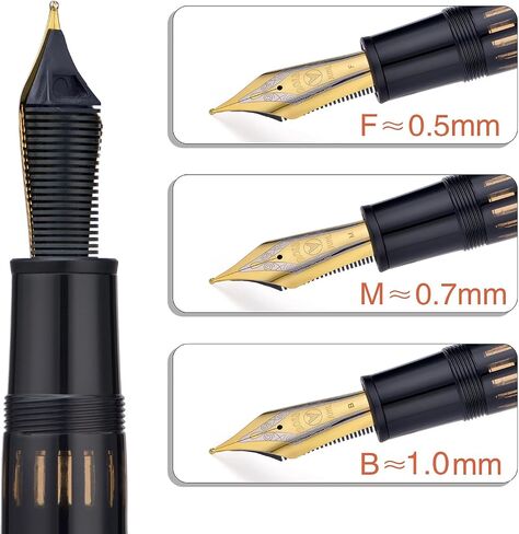 Yongsheng Junlai 930 قسم NIB Fine للاستبدال ، الحجم 9 ثنائي النغمة Iridirum Nib مع مجموعة وجع وملحق الشحوم in Kuwait