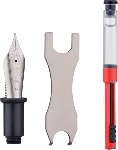 Yongsheng Junlai 930 قسم NIB Fine للاستبدال ، الحجم 9 ثنائي النغمة Iridirum Nib مع مجموعة وجع وملحق الشحوم in Kuwait