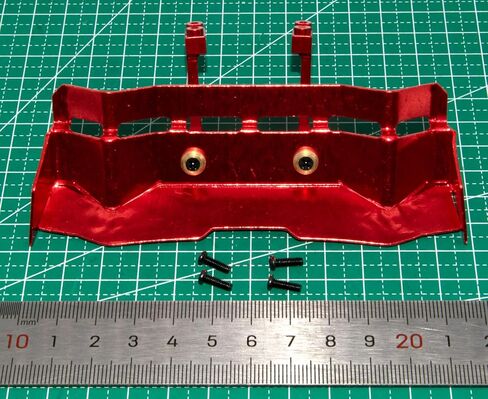 Tail Wing Compatible with 1/14 MJX Hyper Go 14209 14210 Upgrade Rc Car Aluminum Alloy Spoiler Part Replacement(Red) in Kuwait