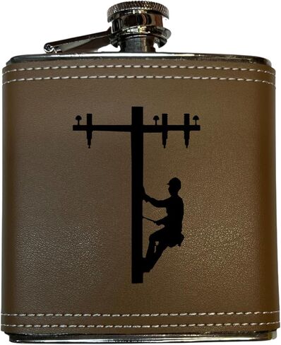 8oz/6oz lineman Flask (مخصصة ، 8 أوقية أحمر) in Saudi Arabia
