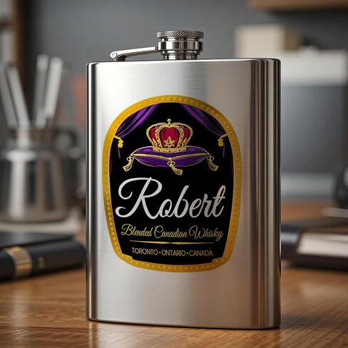 مجموعة قارورة HIP Royal Royal 8oz ، قارورة الورك الشخصية التاج مع كؤوس مخصصة 2pcs ، مجموعة قارورة الفولاذ المقاوم للصدأ ، هدية عيد ميلاد ، هدية لأبي ، هدية عيد الأب ، هدية العريس in Saudi Arabia