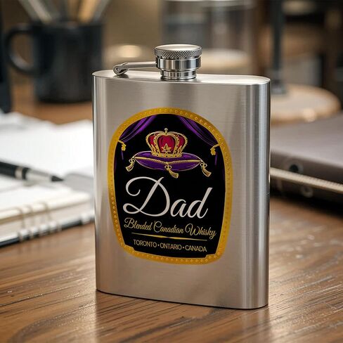 مجموعة قارورة HIP Royal Royal 8oz ، قارورة الورك الشخصية التاج مع كؤوس مخصصة 2pcs ، مجموعة قارورة الفولاذ المقاوم للصدأ ، هدية عيد ميلاد ، هدية لأبي ، هدية عيد الأب ، هدية العريس in Saudi Arabia