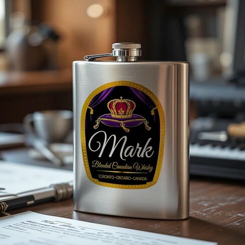 مجموعة قارورة HIP Royal Royal 8oz ، قارورة الورك الشخصية التاج مع كؤوس مخصصة 2pcs ، مجموعة قارورة الفولاذ المقاوم للصدأ ، هدية عيد ميلاد ، هدية لأبي ، هدية عيد الأب ، هدية العريس in Saudi Arabia
