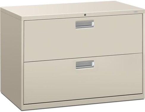 Hon 2-Drawer Filing Cabinet-600 Series Series Lawnal Or Legal Cabinet ، 42W by 19-1/4D ، Black (H692) in Saudi Arabia