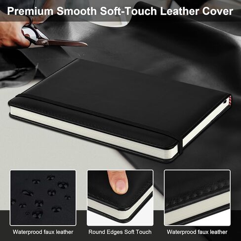 ZCZN 6 Pack Lined Journal Notebooks, 192 Pages A5 Hardcover Leather Journals for Work,Writing,School & Travel, College Ruled Journaling Notebooks for Notes Taking,Diary Notepad (Red*6) in Kuwait