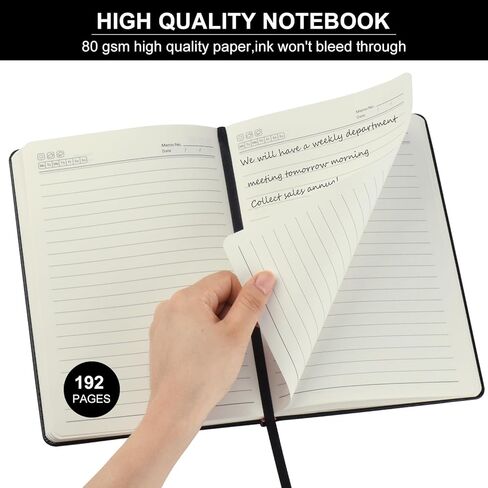 ZCZN 6 Pack Lined Journal Notebooks, 192 Pages A5 Hardcover Leather Journals for Work,Writing,School & Travel, College Ruled Journaling Notebooks for Notes Taking,Diary Notepad (Red*6) in Kuwait