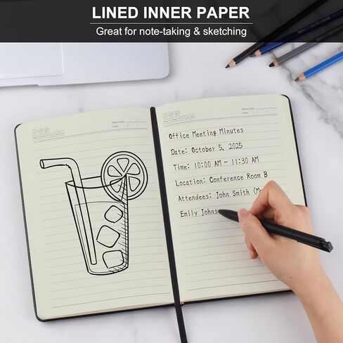 ZCZN 6 Pack Lined Journal Notebooks, 192 Pages A5 Hardcover Leather Journals for Work,Writing,School & Travel, College Ruled Journaling Notebooks for Notes Taking,Diary Notepad (Red*6) in Kuwait