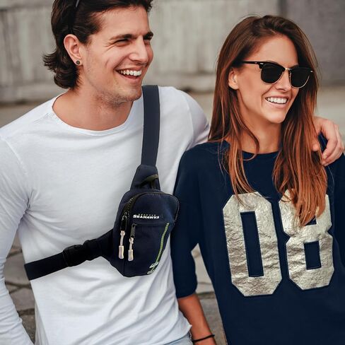 SOAR Unisex Crossbody Tech Adjustable Strap Travel Backpack Officially Licensed NFL, Mini Sling Bag in Kuwait