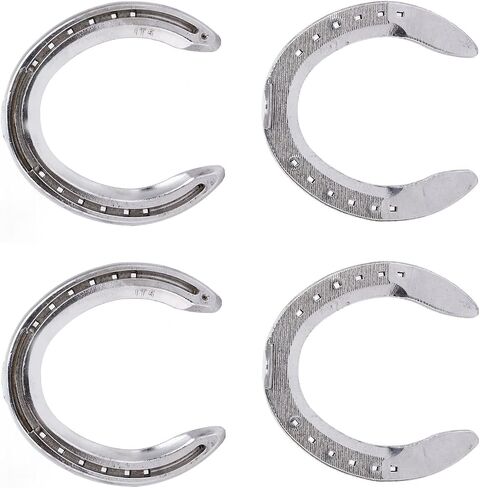 حدوة أحداث سبيكة ألومنيوم قوية للحصان ، طقم الوزن الخفيف لمزرعة سباق السباق ، 4pcs ملحقات غير قابلة للانزلاق (النوع 5 (8.3 × 8.3 × 3.5 بوصة)) in Saudi Arabia