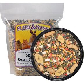SLEEK & SASSY Garden Small Animal Food for Hamsters, Gerbils, Mice & Rats (2 lbs.)