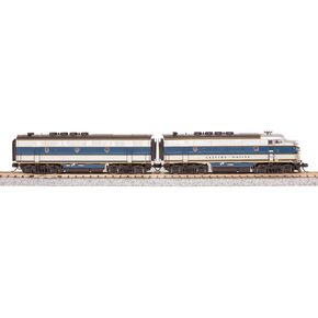 Broadway Limited 9205 EMD F3 A/B ، DEMO 754A1/754B1 ، Blue & Aluminium ، A-U-UNIT Paragon4 Sound/DC/DCC ، B ، غير مزدوج ، N Scale