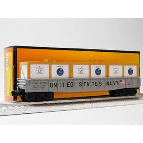 MTH RAILKING US Navy Gondola CAR W/CRATES O Gauge 30-72251