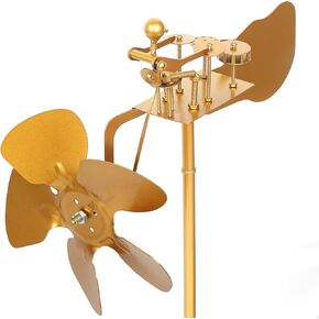 2025 New Handmade Metal Drummer Windmill, Wind Kinetic Sculpture, Metal Percussionist Musical Windmill Decorations, Patio Lawn Garden Decorative Windmill