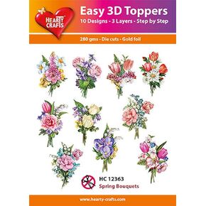 Easy 3D Toppers - Spring Bouquets