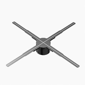Holographic Fan, 24.4" Advertise Display Fan 722 LED Light Beads 2000 * 1444P High Brightness Hologram Fan Naked Eye Holographic Video Projector,Enhanced Visual Clarity
