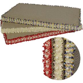 Cat Scratcher, Premium Large Scratch Pads for Indoor Cats 3Pcs, Corrugated Cardboard Scratching Board with Tweed Lace, Durable and Stronger