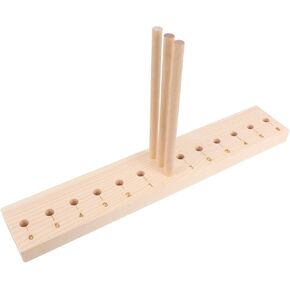 NEVERYOUYU Wooden Bowknot Tool Large Bow Making Device 15 Hole Bow Maker Efficient