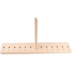 Angoily Wooden Bowknot Making Tool with Rods and Base Durable Hardwood Craft Accessory for DIY Party Decorations and Unique Bows