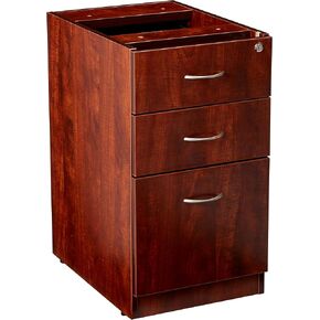 Lorell LLR69604 69000 Series Free Standing Fixed Pedestals, Cherry