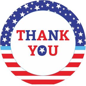 Patriotic Stickers American Flag Stickers - 480Pcs 1.5 Inch Self-Adhesive Heart 4th of July Sticker USA Flag Sticker for Envelopes Seals, 4th of July Memorial Day Party Decorations (Heart)