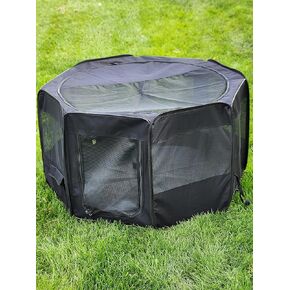 Portable Pet Playpen 45 * 45 * 22 "Premium حجم جرو كبير الحجم - الأفضل للكلاب والقطط الصغيرة والمتوسطة - تصميم بسيط قابل للطي لسهولة التخزين