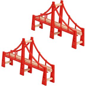 Gadpiparty 2Pcs Train Bridges Track Accessories for Birthday to Enhance Train Play Stimulates Logical Thinking for Young