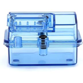 RC Spare Part Compatible with Huanqi 727 for Slash RC Car Upgrade Parts Replacement Accessories Blue Plastic Waterproof Receiver Receiving Box