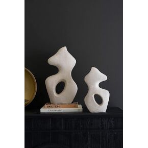 KALALOU NCRC1011 Set of Two Paper Mache Sculptures