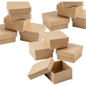 Factory Direct Craft Paper Mache Round Boxes Set of 24 - Papier Mache Boxes with Lids Perfect for Everyday or Holiday Crafts, Gift Boxes or Jewelry Boxes (2 Inches Diameter)