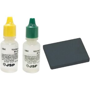 JSP 10k 14k Gold Jewelry Test Solution & Scratch Testing Stone USA