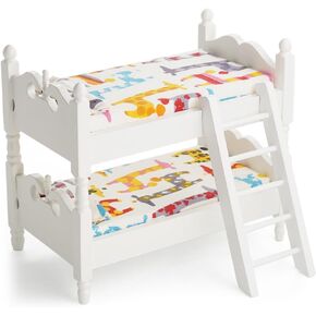 Odoria 1/12 Miniature Bunk Bed Bed Dollhouse Furniture Accessories