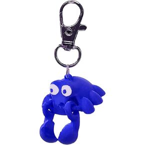 Blue Crab Collar Charm Zipper Pull Charm Yazzle Dazzle Handmade Handcrafted Ocean Sea Seafood