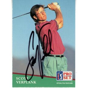 Scott Verplank Autographed 1991 Pro Set #39 Trading Card Beckett