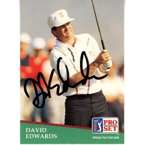 David Edwards Autographed 1991 Pro Set #24 Trading Card Beckett