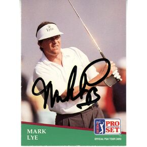 Mark Lye Autographed 1991 Pro Set #104 Trading Card Beckett