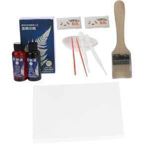 ARTIBETTER 1Set Traditional Cyanotype Making Materials DIY Tools Kit with Liquid Pigments Watercolor for Creative Art Projects
