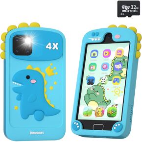 Kids Smart Phone for Girls, 4.0" Touchscreen Dual Camera Cell Phone, Toddler Preschool Learning Educational Toys Birthday Gifts for Age 3 4 5 6 Year Old, Music Player, Puzzle Games, 32GB(Pink) in Kuwait