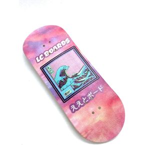 LC Boards Fingerboard 98X34 Wave Graphic with Foam Grip Tape